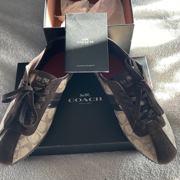 Coach Khaki/Chestnut Style Name IVY SIG PEB EMBS PVC/SDE - Picture 8 of 9